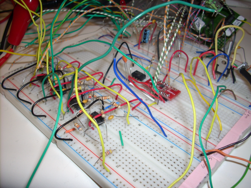 Chaos System version 2.0 on a breadboard